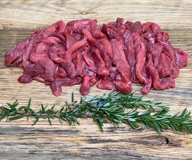 Beef stirfry per 500 grams